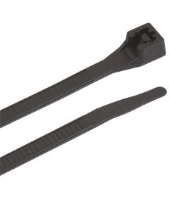 GB - Cable Tie - Black Nylon -  8" -  75# Tensile - 15ct