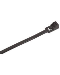 GB - Cable Tie - Black Nylon - 12" - 50# Tensile - 10ct