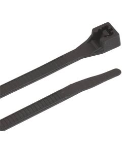 GB - Cable Tie - Black Nylon -  4" -  18# Tensile - 100ct