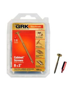 GRK - Cabinet Screw - Low Profile - 8x2" - 100ct