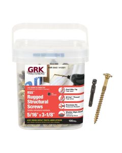 GRK - RSS Rugged Structural Screw - 5/16"x3-1/8" - 100ct