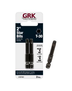 GRK - Torx Bit - T-30 - 2" (Black) 2ct