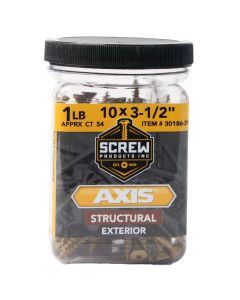 SP - Axis - 10x3-1/2" - Ext Structural Wood Screw - T20 Star Dr - 51ct - 1lb