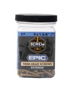 SP - Epic - 9x1-5/8" -  Ext Trim Wood Screw - T20 Star Dr - 148ct - 1lb