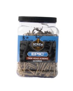 SP - Epic - 9x2" - Ext Trim Wood Screw - T20 Star Dr - 608ct - 5lb