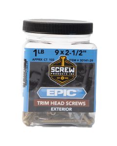 SP - Epic - 9x2-1/2" - Ext Trim Wood Screw - T20 Star Dr - 98ct - 1lb