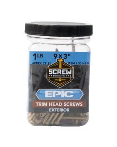 SP - Epic - 9x3" - Ext Trim Wood Screw - T20 Star Dr - 82ct - 1lb