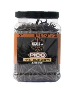 SP - Pico - 8x2-1/2" - Ext Finsh Wood Screw - T15 - Star Dr - 648ct - 5lb