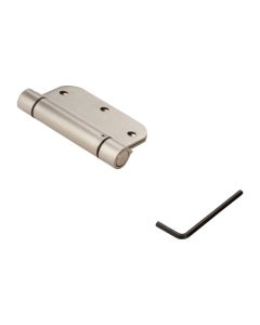 NH - Hinge - Spring Close Rnd Crnr - Satin Nickel - 3.5" 