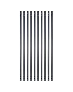Fortress - FE26 - Balusters - Vintage Square - Plain - .625"x31" - Black Sand - 10ct