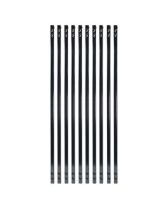 Fortress - FE26 - Balusters - Vintage Square - Plain - .625"x31" - Gloss Black - 10ct