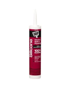 DAP - Silicone - Kitchen & Bath Sealant - #08640 - White 10.1oz 