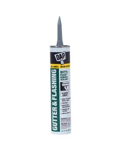 DAP - Butyl Gutter & Flashing Caulk - #18185 - Aluminum Gray - 10.1oz