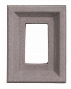 Versetta - Receptacle Box - 8"x6"x1-3/4" Thick - Stone Grey - 1pc