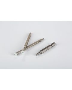 TopLoc - TimberTech - Deck Screws SS - 3" Screws w/bit - Ivory - 300pc - 85SF