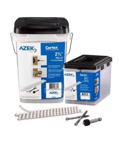 Cortex Collated Plug System - Azek Trim - Frontier - White - 2-3/4" Screws - 250LF 