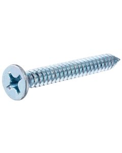 Sheet Metal Screw - Flat Head - Philips - Zinc - #6x3/8"