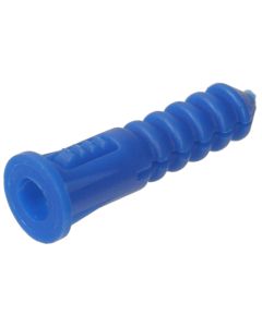 Ribbed Plastic Anchor - Blue - #8-#10-#12x1-1/4"