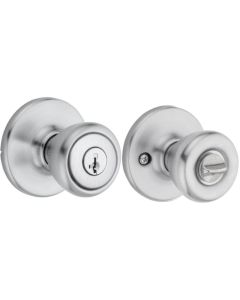 Kwikset - Tylo - Keyed Entry Knob - Satin Chrome - 400T26DC - 2pk