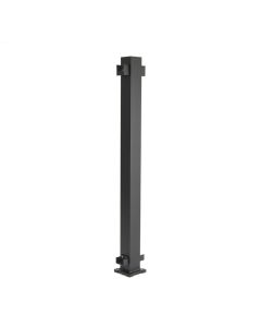 Trex Signature® - In-Line Post w/Cap & Skirt - Horizontal - Aluminum - 2.5"x37" (36" Height Rail) - Black (IRC)