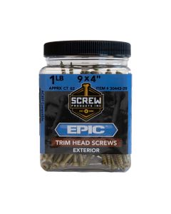 SP - Epic - 9x4" - Ext Trim Wood Screw - T20 Star Dr - 61ct - 1lb