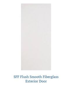 3/0X6/8 - Door - Fiberglass Smth Flush - 6-9/16 Jamb FJ Primed - Mill Sill - DBL Bore - Brickmould - US26D Hinge - LHI