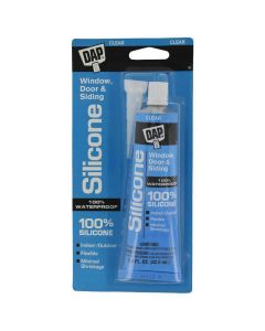 DAP - Silicone - Window Door Sealant - #00684 - Clear - 2.8oz 