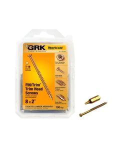 GRK - Finish Trim Head Screw - 8x2" - 100ct