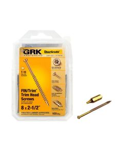 GRK - Finish Trim Head Screw - 8x2-1/2" - 100ct