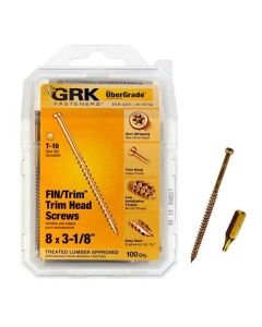 GRK - Finish Trim Head Screw - 8x3-1/8" - 100ct