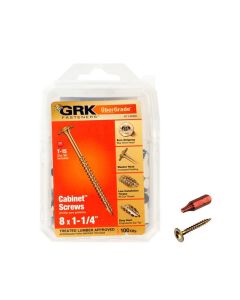 GRK - Cabinet Screw - Low Profile - 8x1-1/4" - 100ct