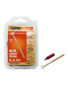 GRK - Cabinet Screw - Low Profile - 8x2-1/2" - 100ct