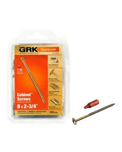 GRK - Cabinet Screw - Low Profile - 8x2-3/4" - 100ct