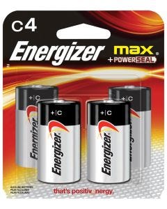 Energizer Max - "C" Batteries 4-pack