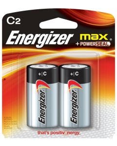 Energizer Max -  "C"  Batteries 2-pack