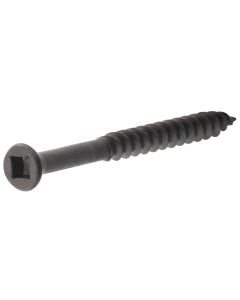 Trim Head Screws - Fine Thread - #1 Square Drive - Black Phosphate - #6x1-5/8" - 1lb