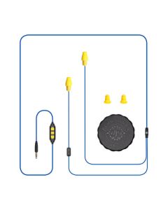 Plugfones - Guardian Plus™ - Wired Earphone - 23/26 dB - Blue/Yellow - 54"