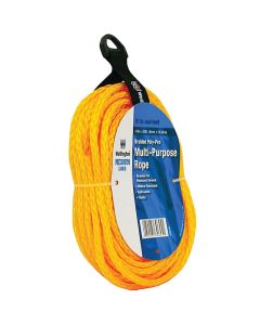 Rope - Hollow Braided Poly - 1/4"x50' - Yellow