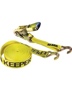 Ratchet Tie Down - Cam Buckle w/"J" Hooks - 3333lb - 2"x27'