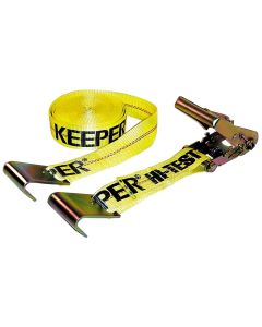 Keeper - Ratchet Tie Down - Cam Buckle w/Flat Hooks - 3333lb - 2"x27'