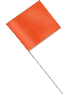 Flag Tape - Stake - Orange- 2-1/2"x3-1/2"x21"