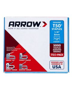 Arrow - Staples T50 - 3/8" Crn - 1/4" Leg - 5M/Box