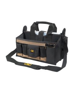 CLC - Tool Works™ - Tool Tote - Tool Tote w/16" Multi-Compartment Center Tray - Fabric Carrier w/Shoulder Strap - 16 Pocket - #1529