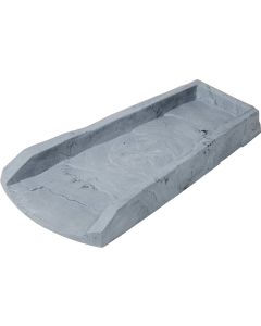 Splash Block - Plastic - Slate Gray - 11-1/2" x 24" 