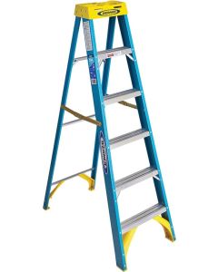 Werner - Step Ladder - Fiberglass - Type 1 - 250lb - 6' 