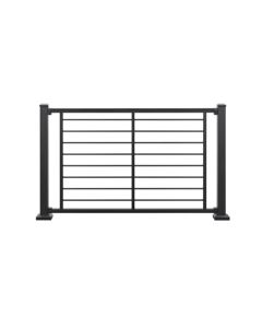 Trex Signature® - Handrail Kit - Horizontal Rods - 8'x42" - Charcoal Black Frame/Black Rods