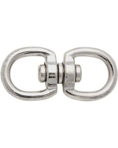 NH - Chain Swivel w/Dlb Rnd Eye - Nickel - .625x6.25 (5/8x5/8)