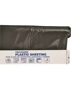 Polyethylene Sheeting - Black - 6Mil - 12x100