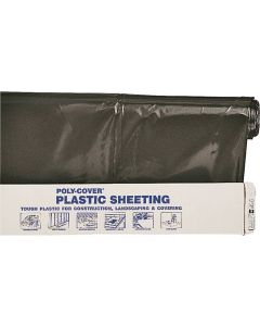 Polyethylene Sheeting - Black - 6Mil - 20x100