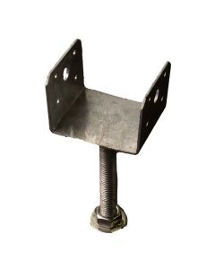 APB44-HDG - 4X4 Adj. Saddle w/Threaded Rod & Nut Base